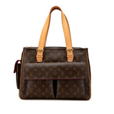 ルイ ヴィトン モノグラム ミュルティプリ シテ ハンドバッグ ショルダーバッグ M51162 ブラウン PVC レザー レディース LOUIS VUITTON 【中古】